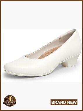 Chunky Heels Closed Toe Low Block Heels Comfortable Slip On Work Pumps Wedding